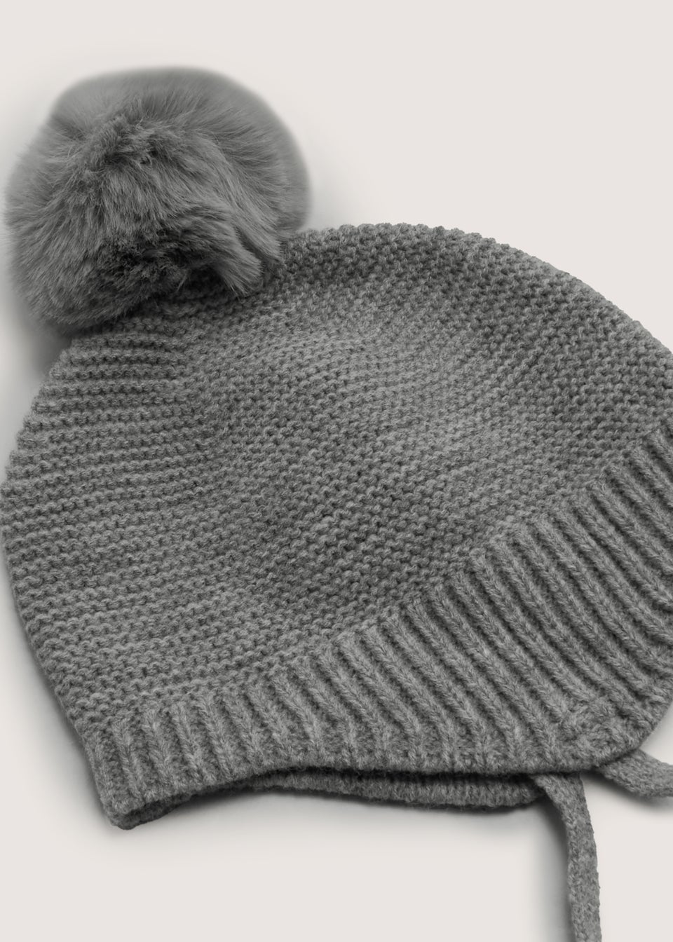 Grey Baby Trapper Hat (Newborn-2yrs)