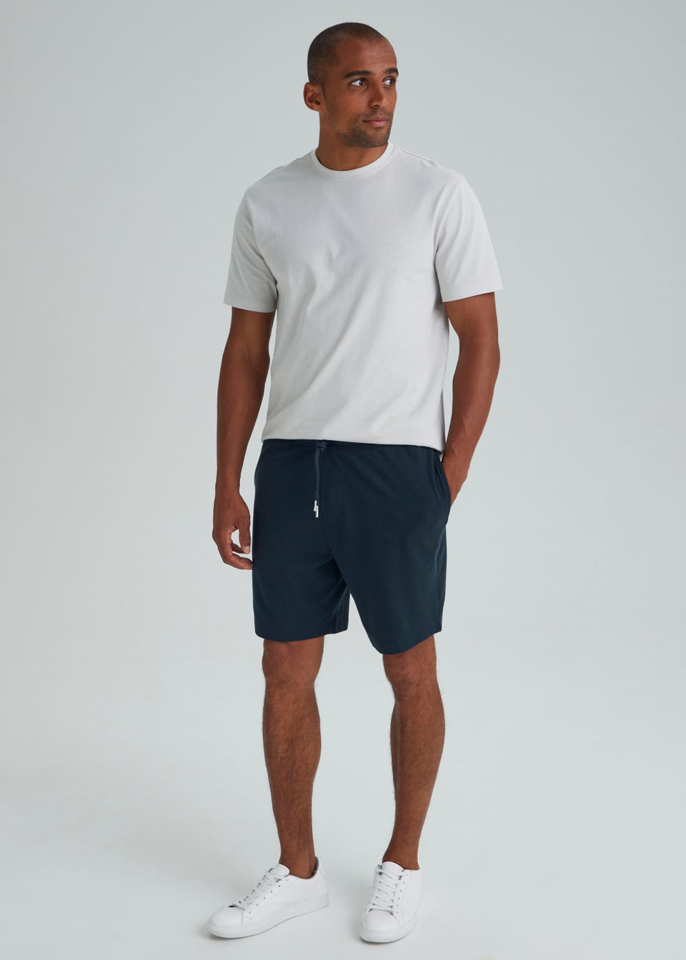 Navy Textured Shorts - Matalan