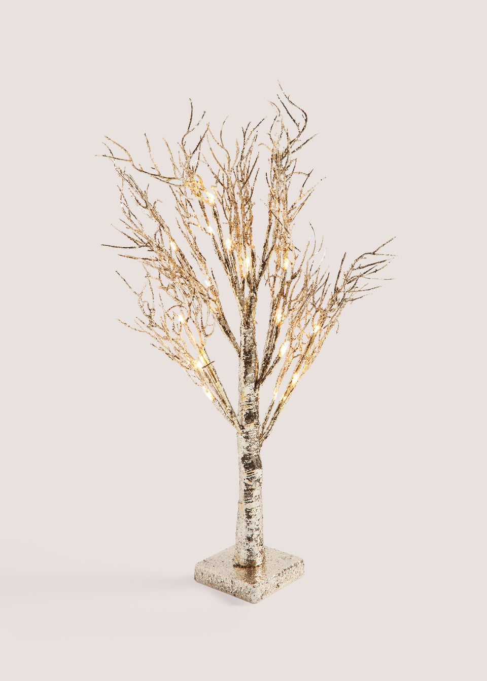 Gold LED Glitter Tree (60cm)