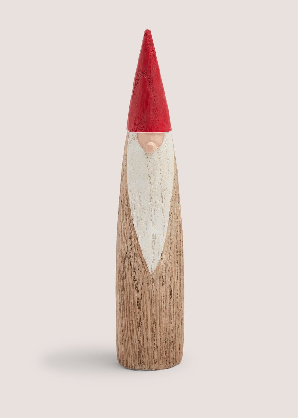 Small Wood Effect Christmas Santa (4cm x 4cm x 21cm)