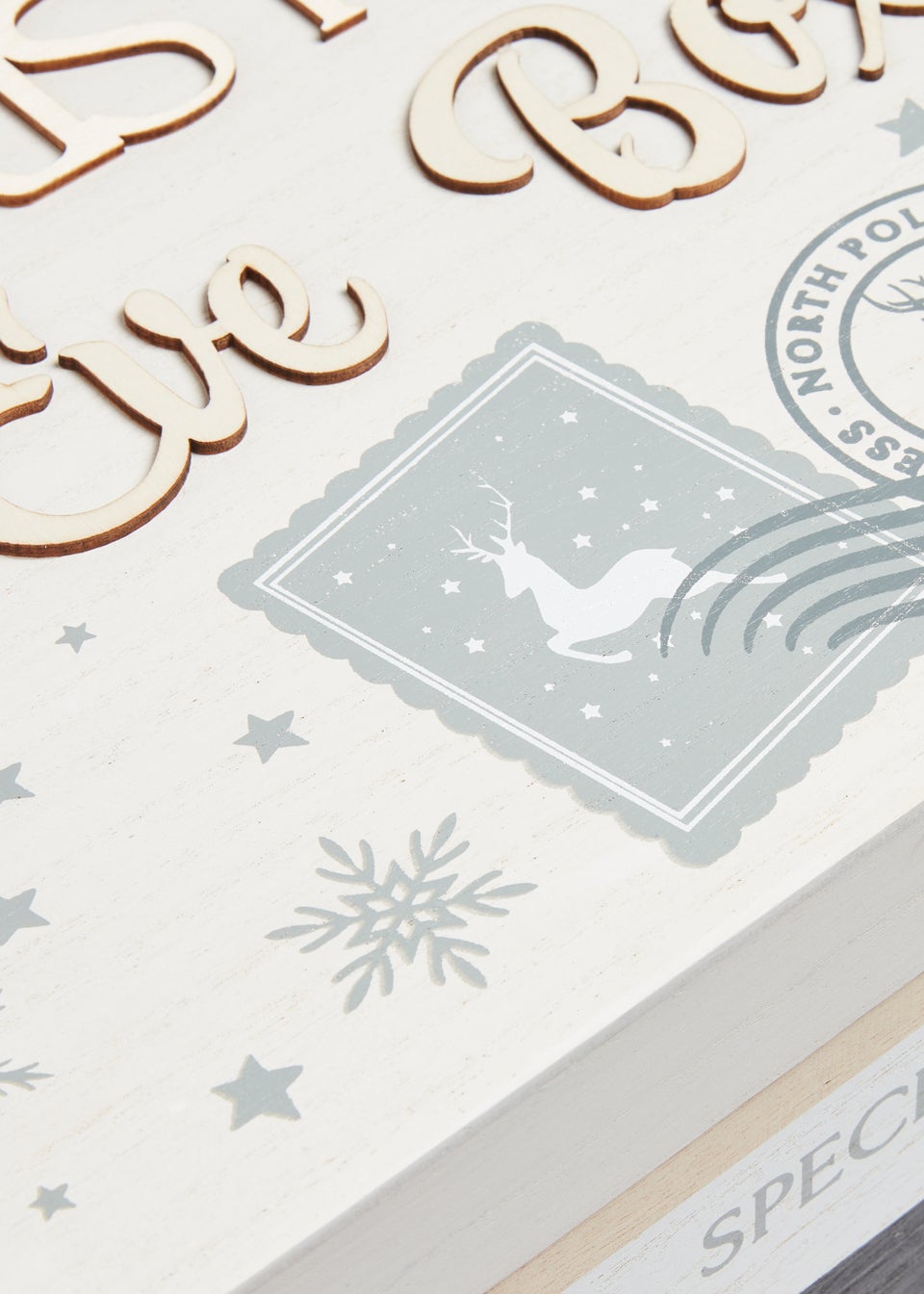 Christmas Eve Wooden Box (38.5cm x 27.5cm x 14.5cm)