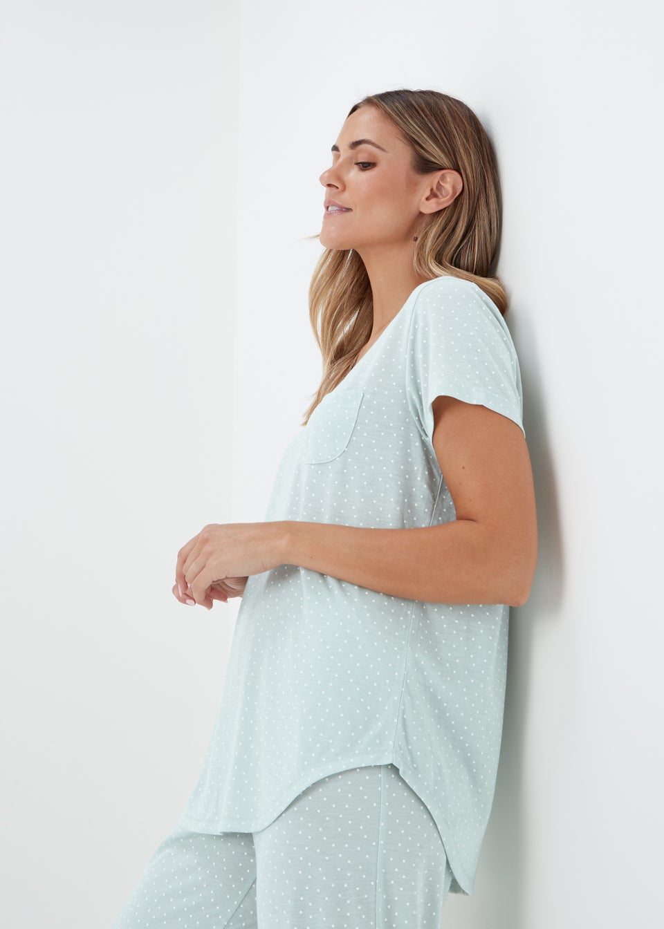 Aqua Wide Leg Pyjama Set