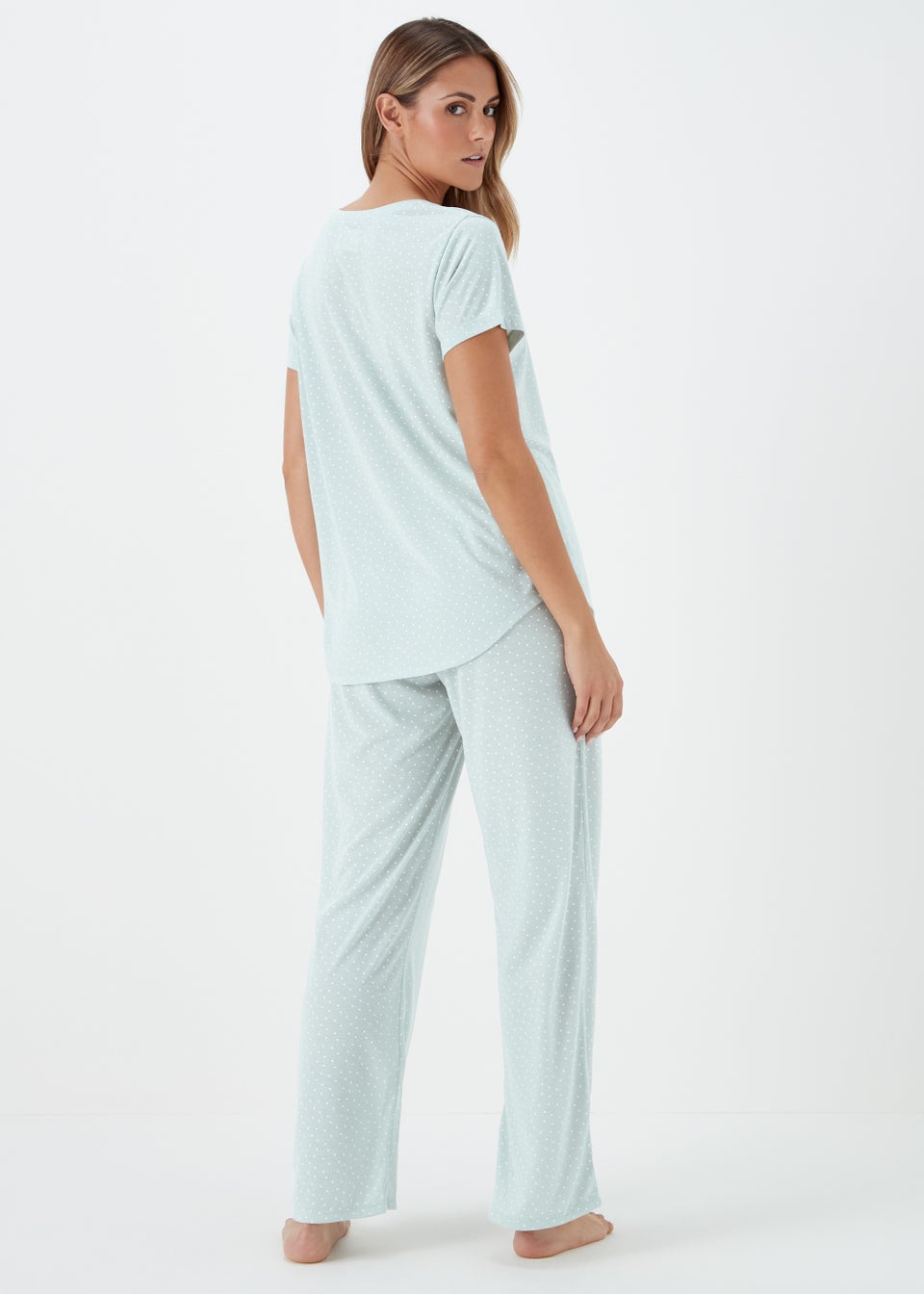 Aqua Wide Leg Pyjama Set