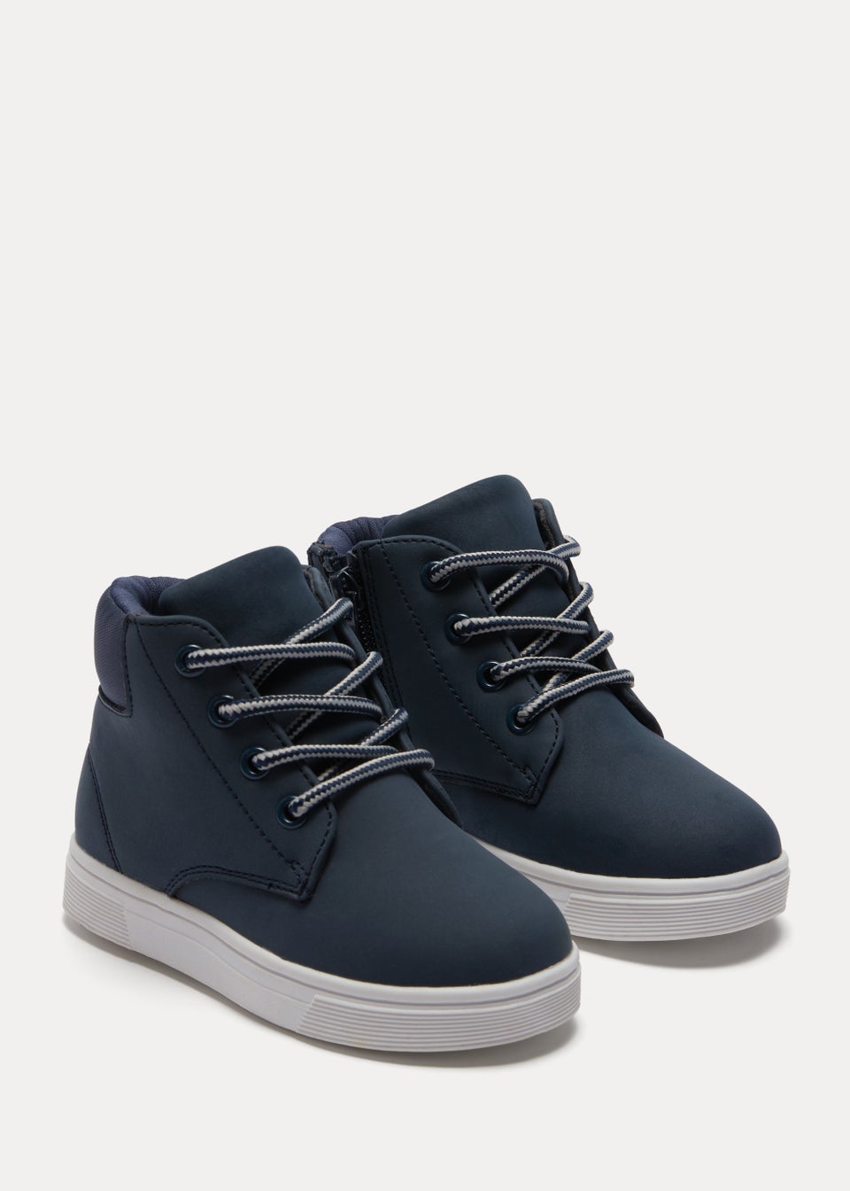 Boys Navy High Top Boots (Younger 4-12)