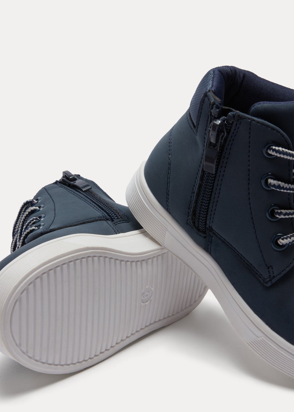 Boys Navy High Top Boots (Younger 4-12)