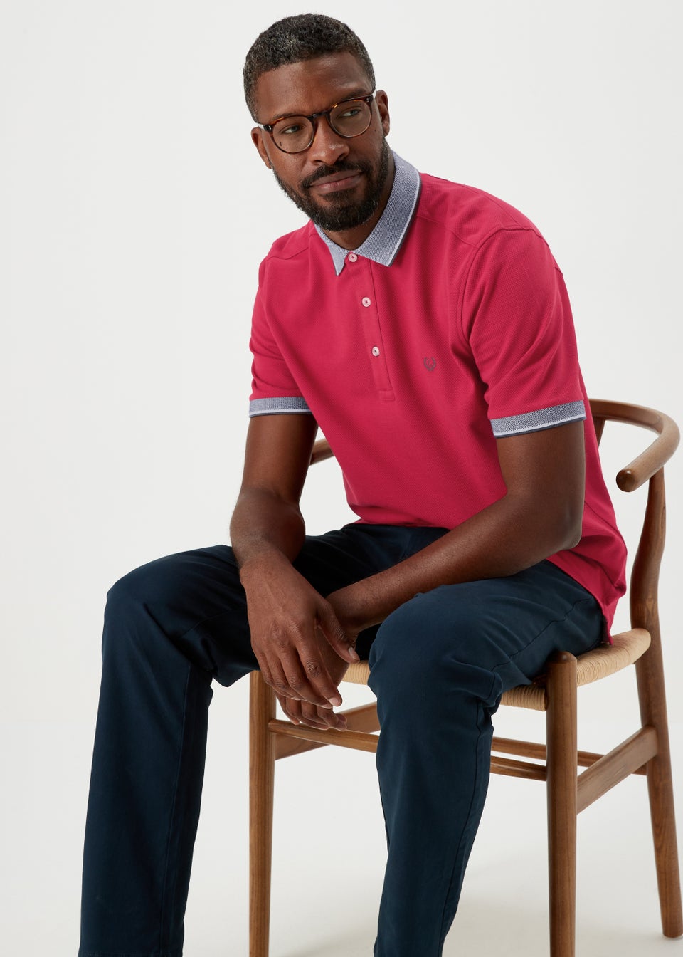 Lincoln Red Tipped Polo Shirt
