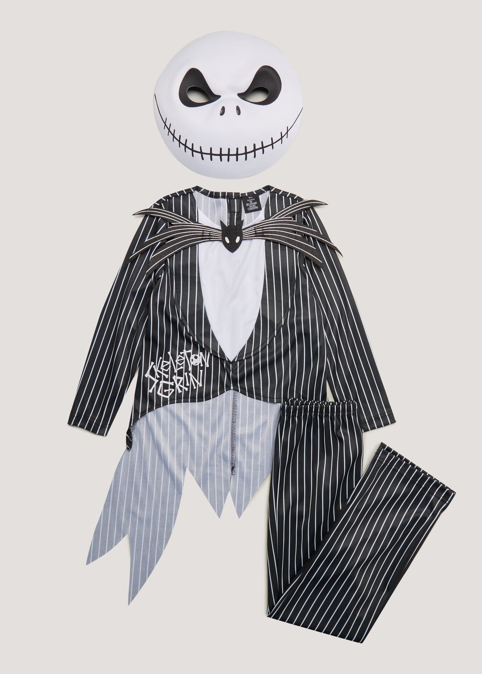 Kids Black Jack Skellington Fancy Dress Costume (3-9yrs)