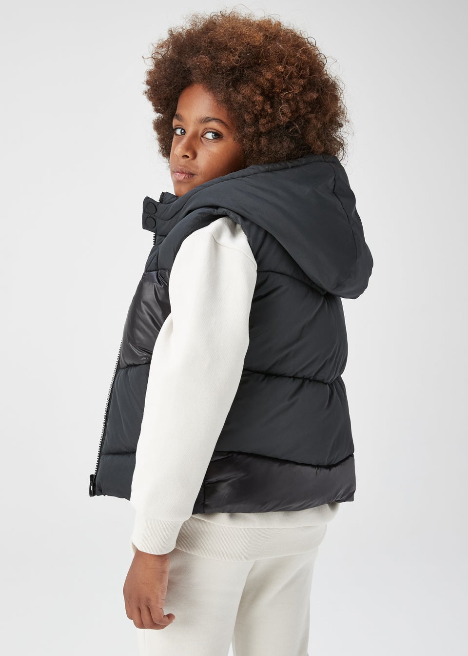 Boys Black Chevron Gilet 4 13yrs Matalan