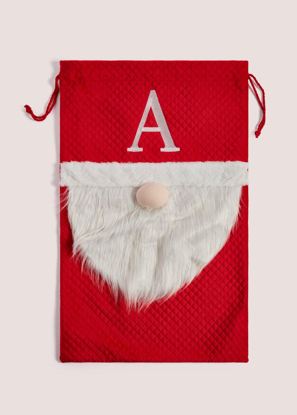 Red Christmas Gonk Alphabet Sack (48.5cm x 73cm)