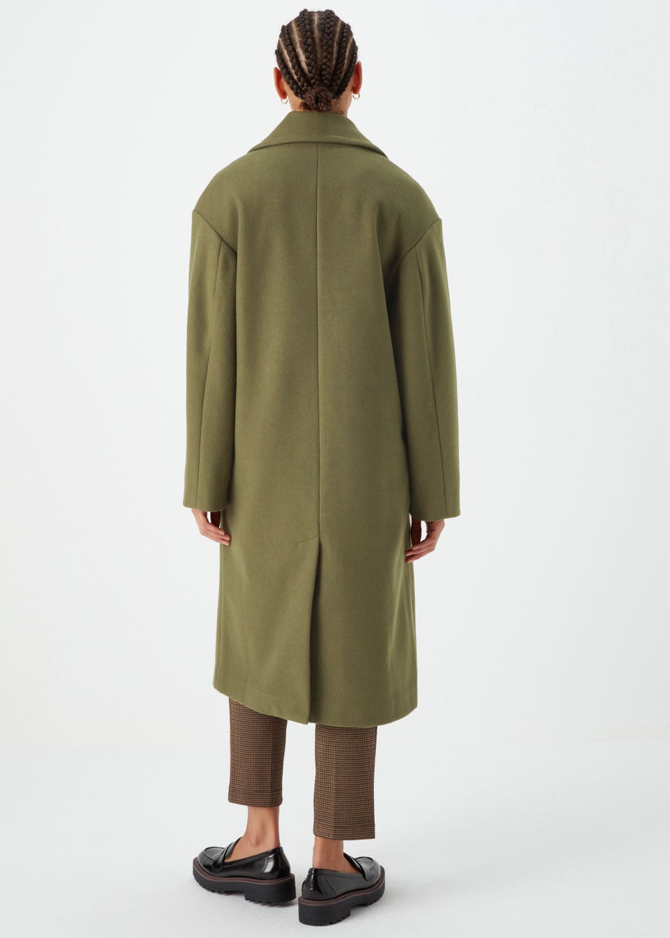 Khaki Overcoat - Matalan