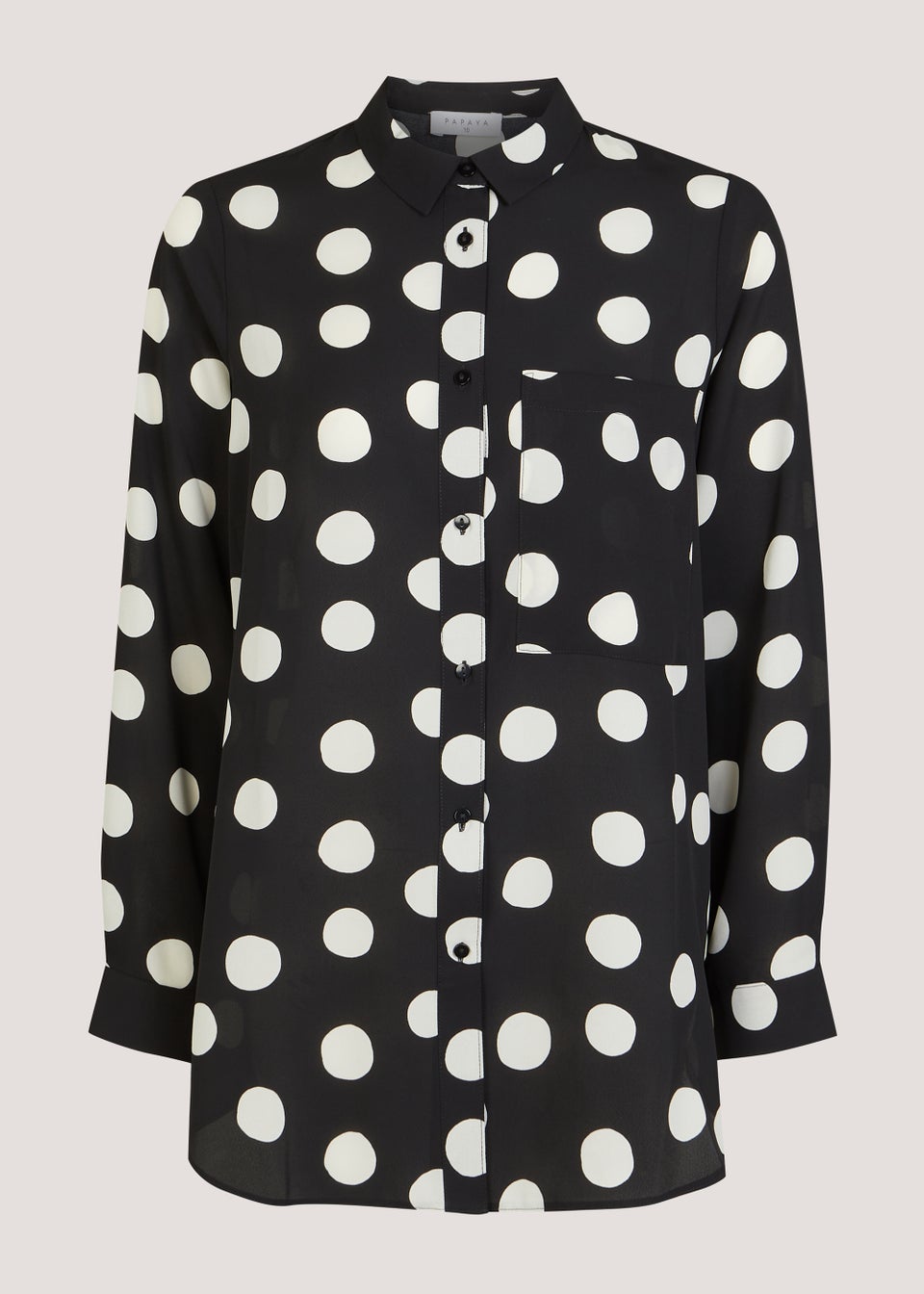 Black Spot Longline Shirt - Matalan