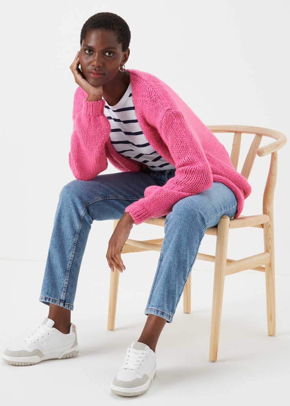 Pink cardigan matalan online
