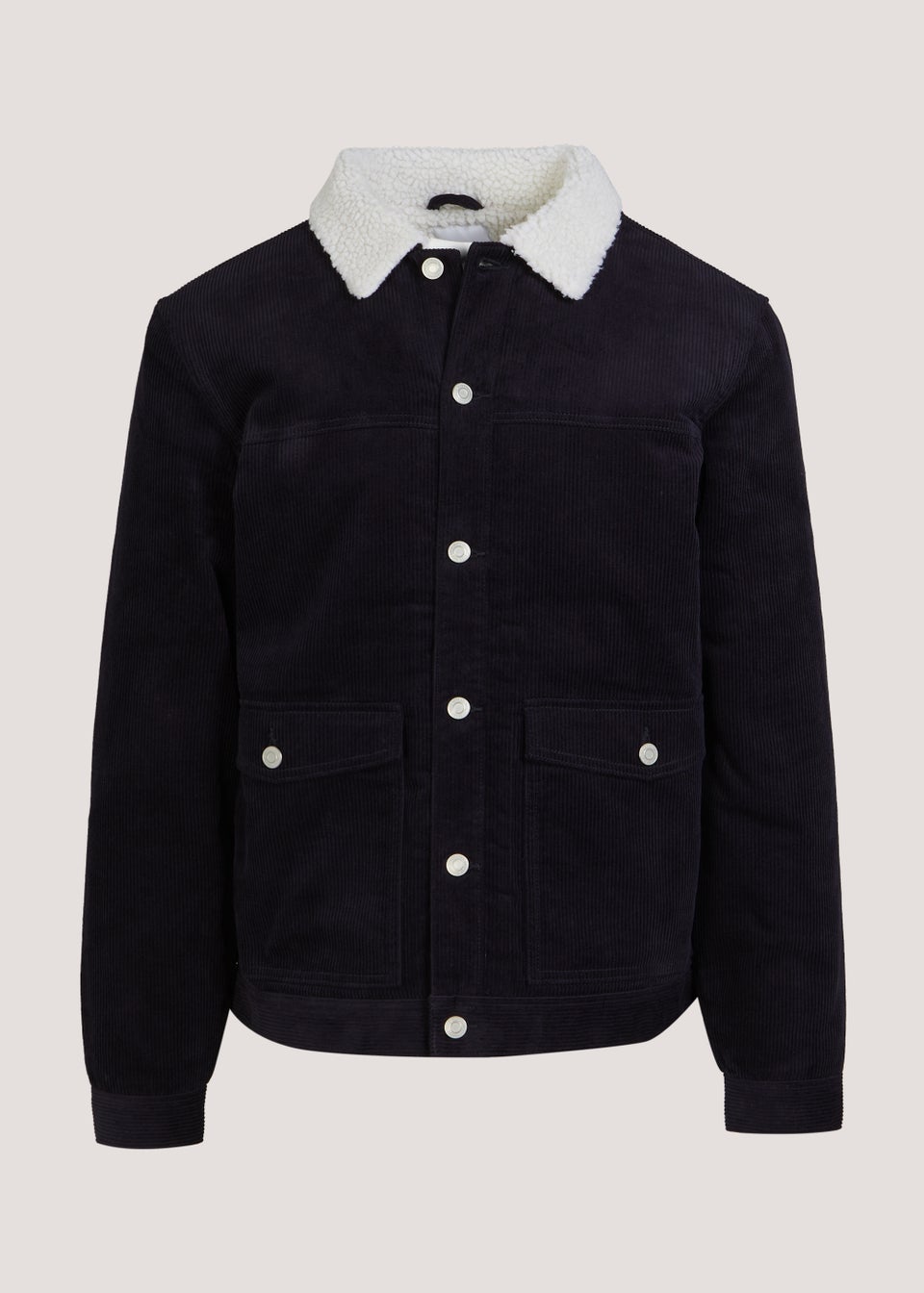 Navy Cord Trucker Jacket - Matalan