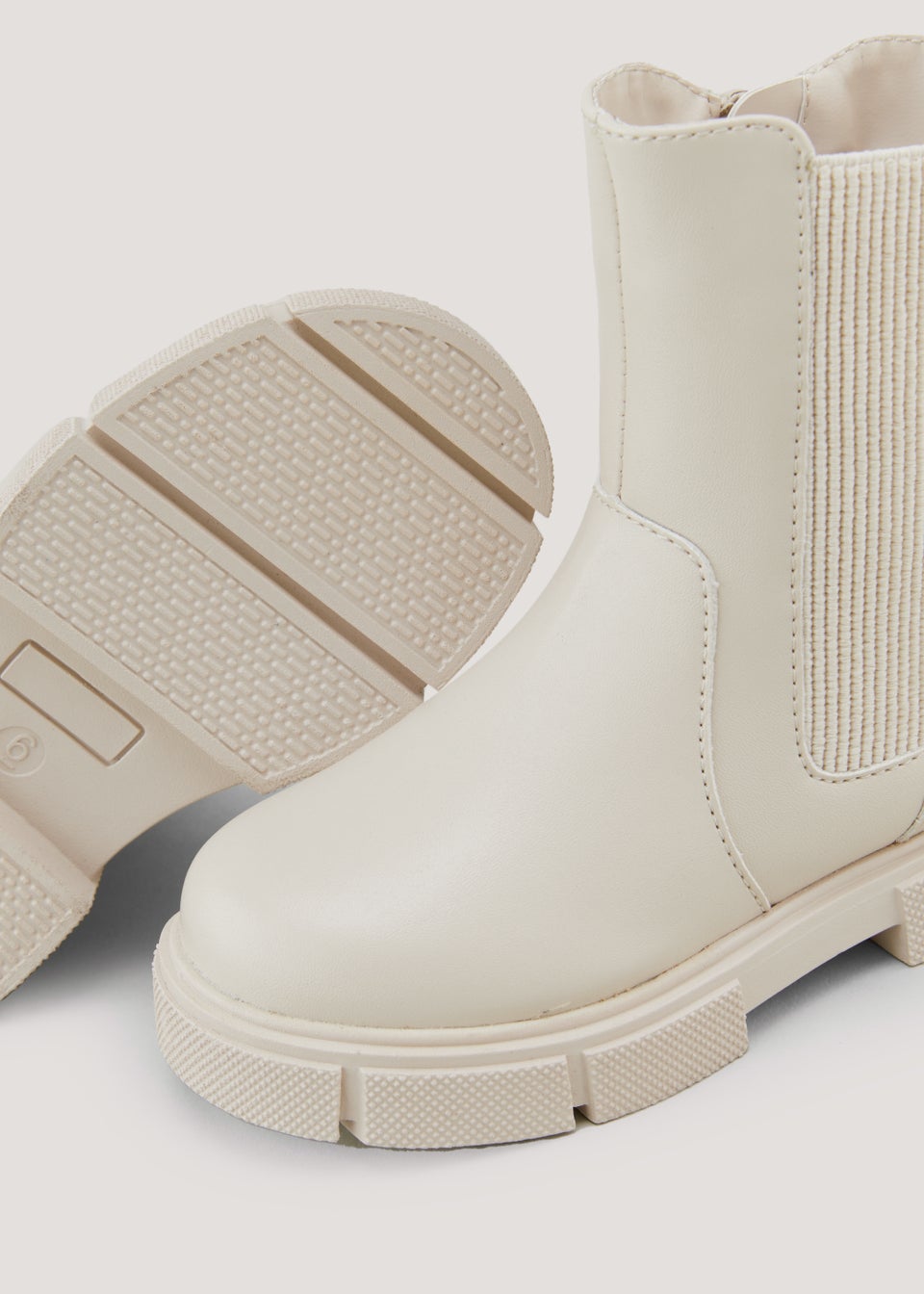Girls cream boots 2025