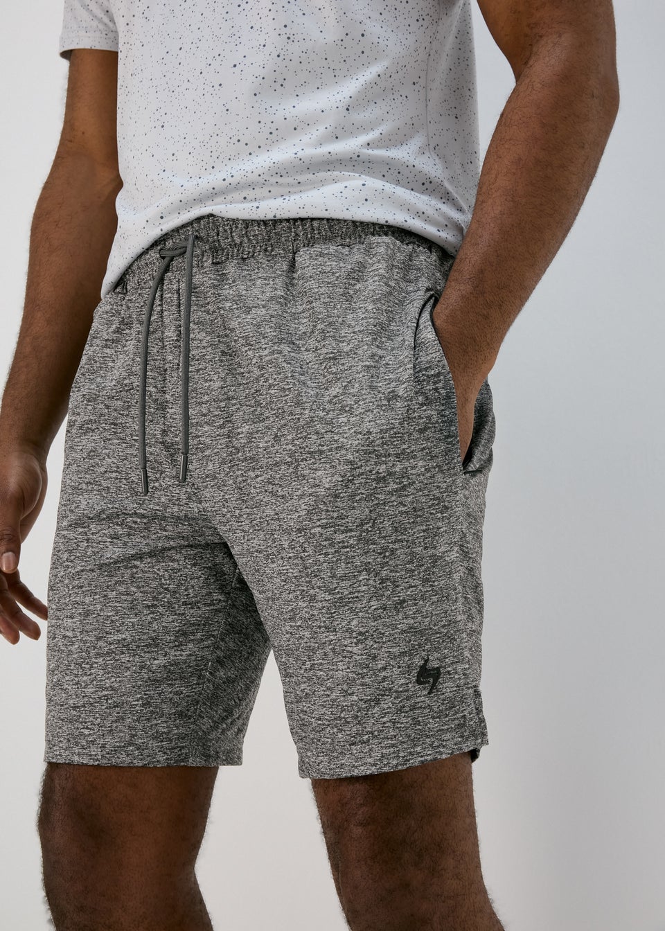 Souluxe Grey Sports Shorts