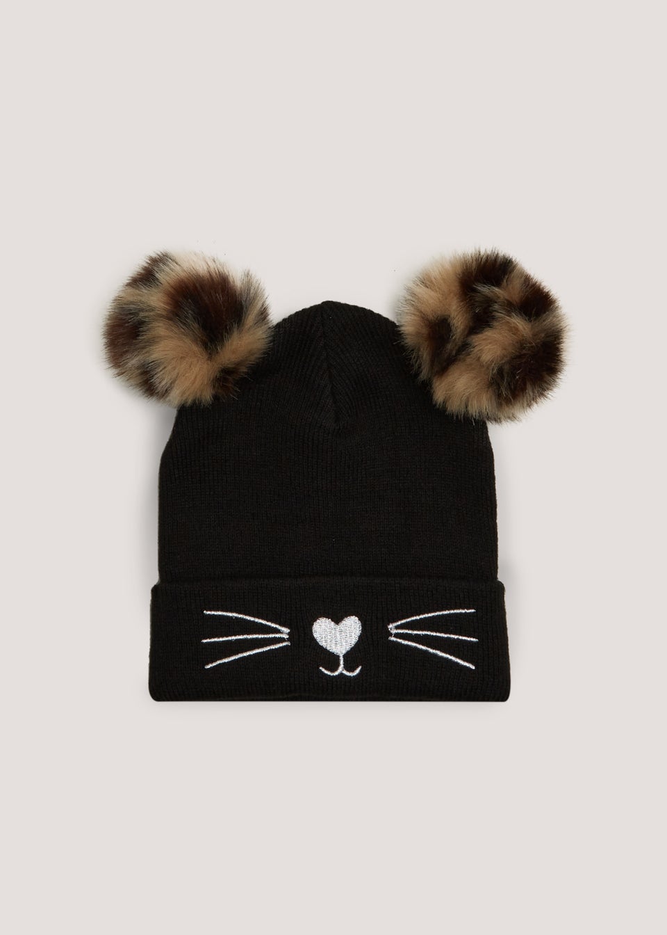 Girls black hot sale beanie hat