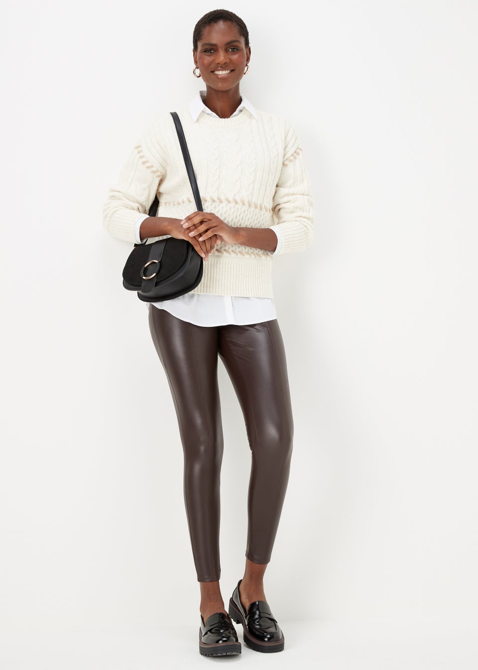 Cream Overstitch Jumper