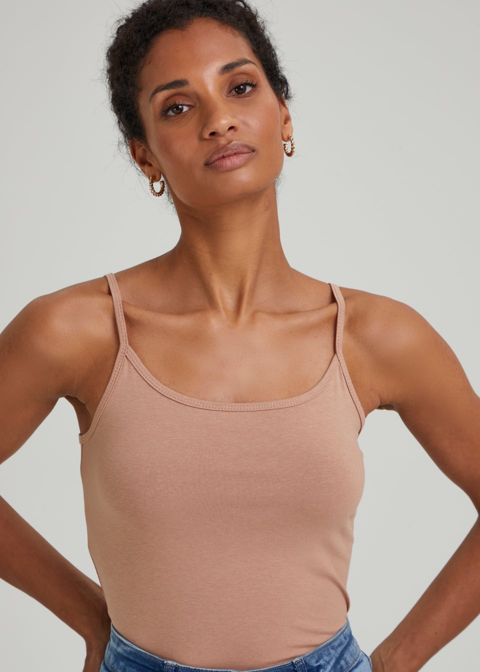 Beige cami top on sale