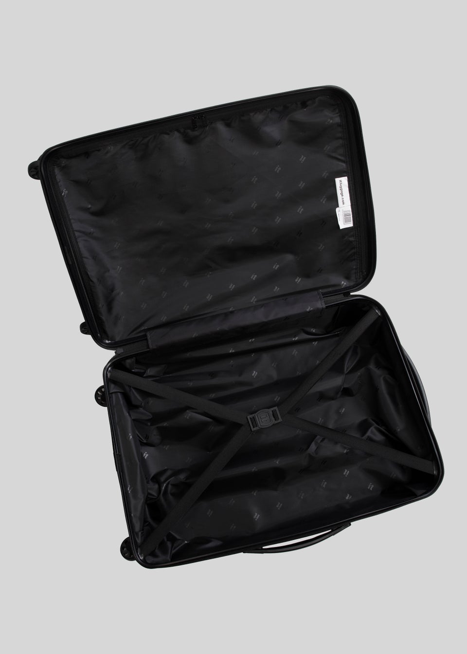 IT Luggage Grey Hard Shell Suitcase