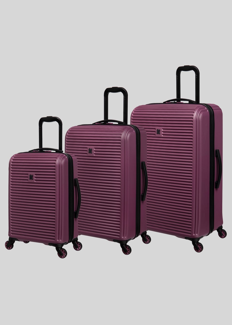 IT Luggage Purple Hard Shell Suitcase