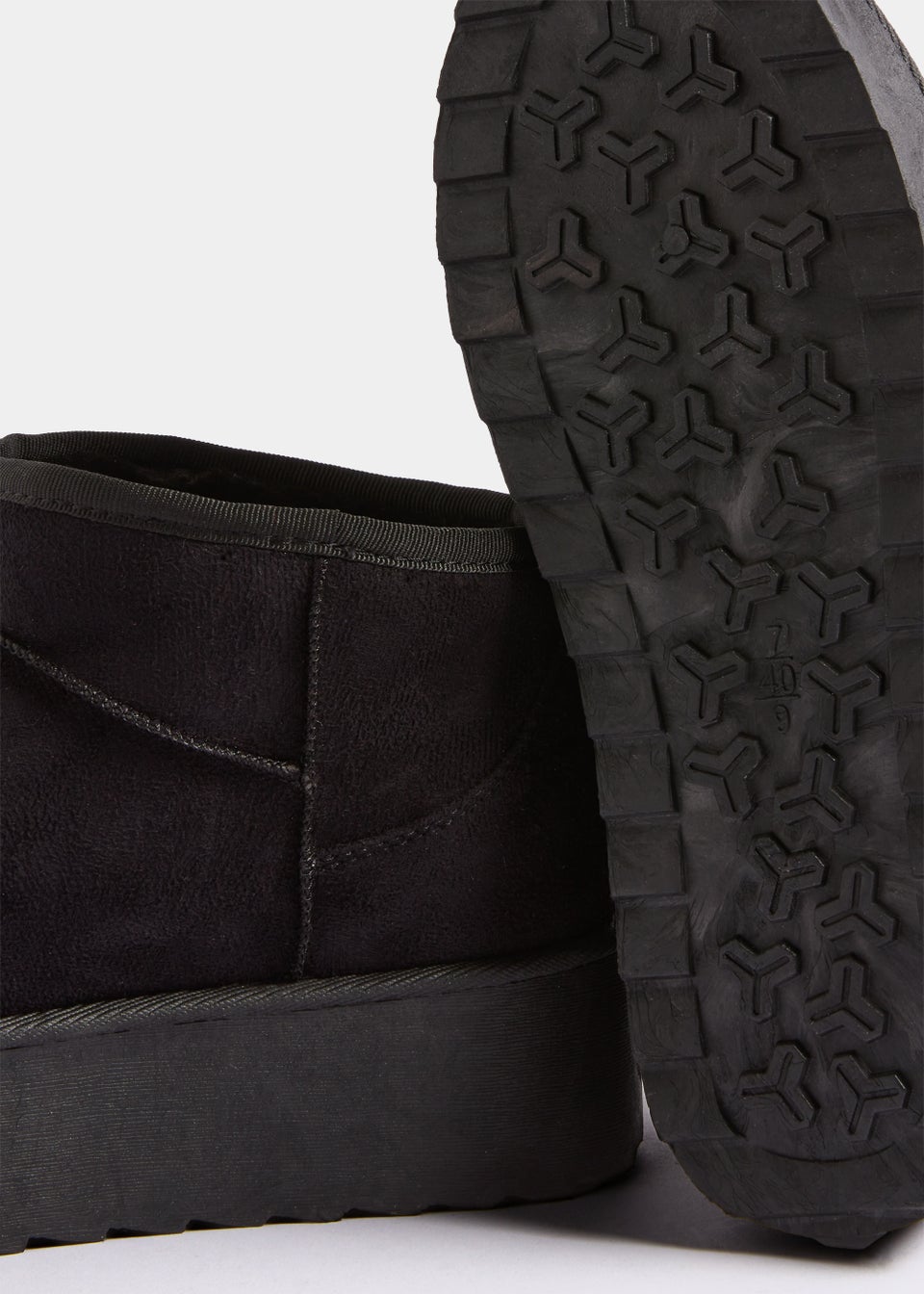 Black Platform Snug Boots