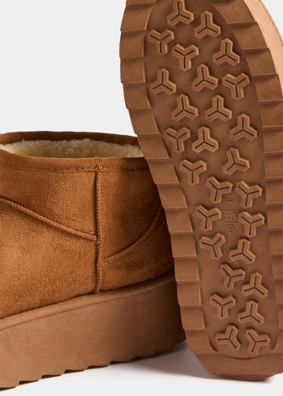 Tan Platform Snug Boots