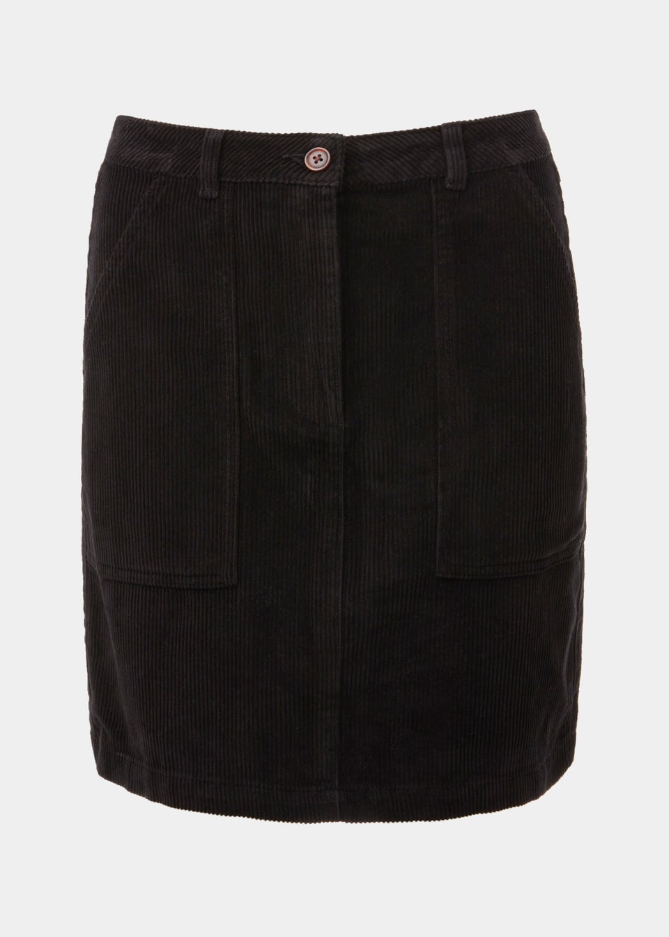 Black Cord Mini Skirt - Matalan
