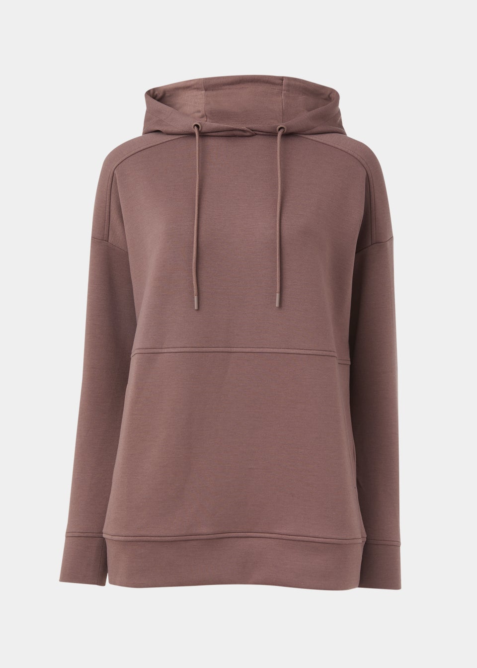 Souluxe Brown Longline Sports Hoodie