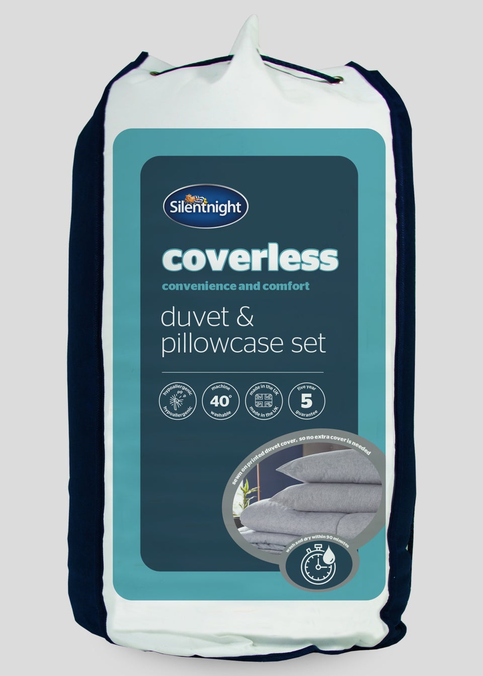 Silentnight Coverless Duvet & Pillowcase Set