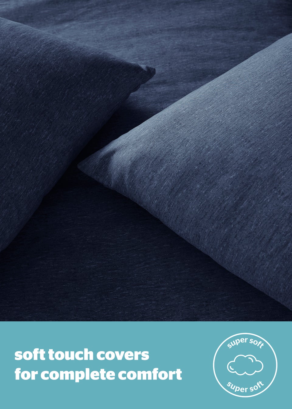Silentnight Blue Coverless Duvet & Pillowcase Set