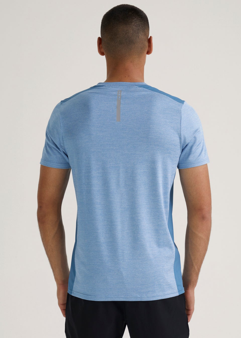 Souluxe Blue Glitch Linear Sports T-Shirt