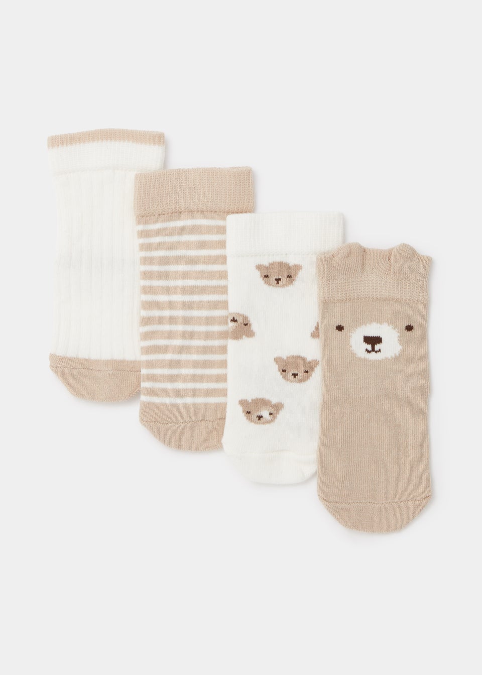 4 Pack Bear Baby Socks (Newborn-23mths)
