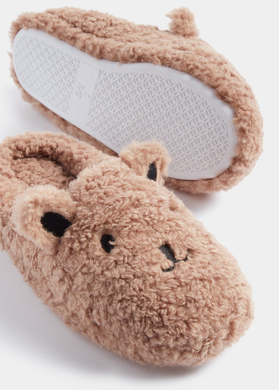 Brown Bear Slippers Matalan