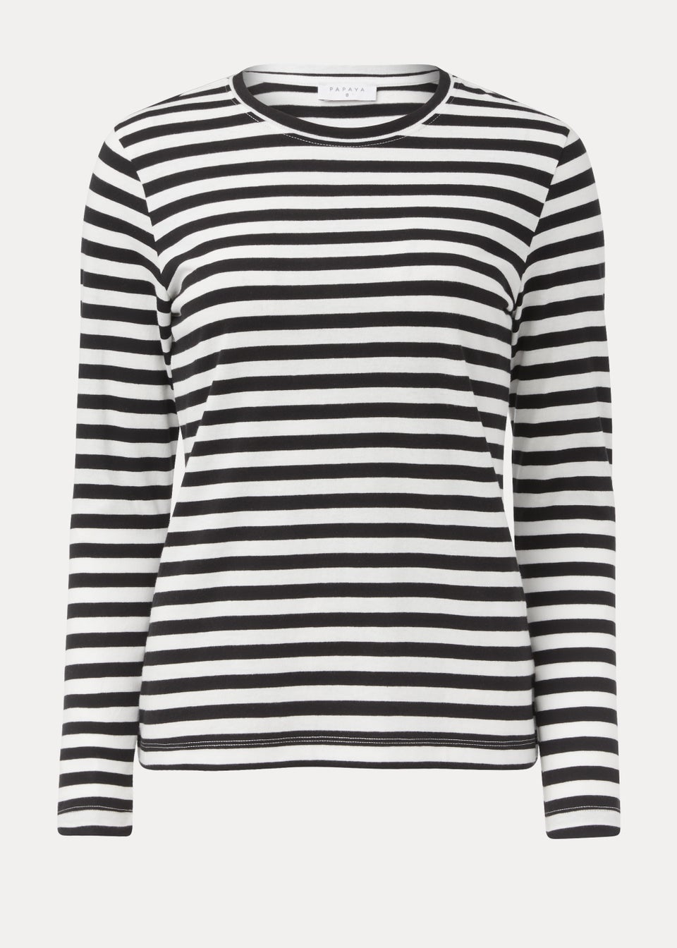 Black Stripe Long Sleeve T-Shirt - Matalan