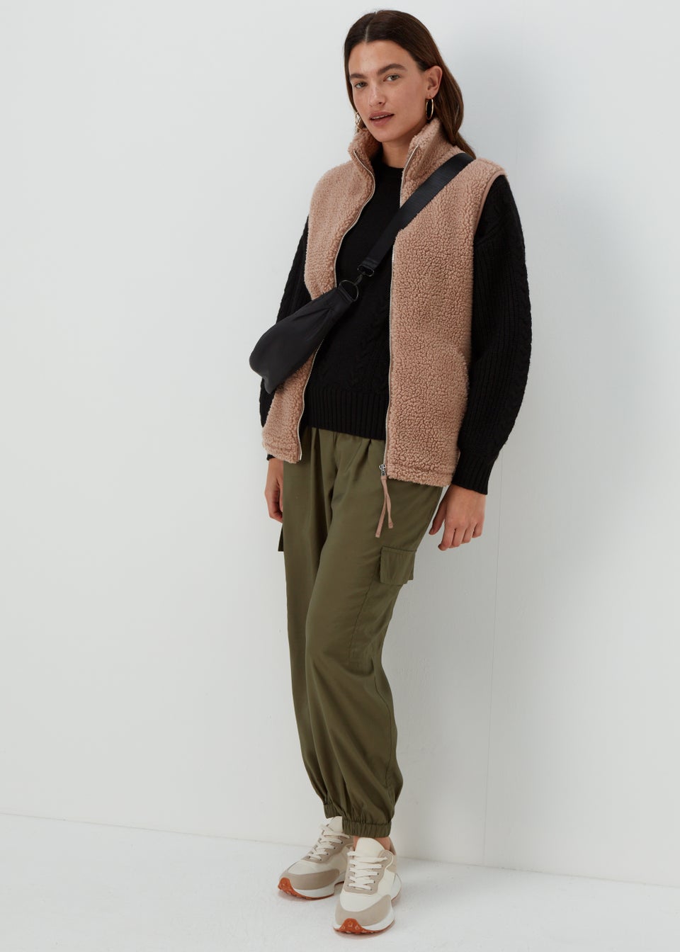 Beige Borg Gilet