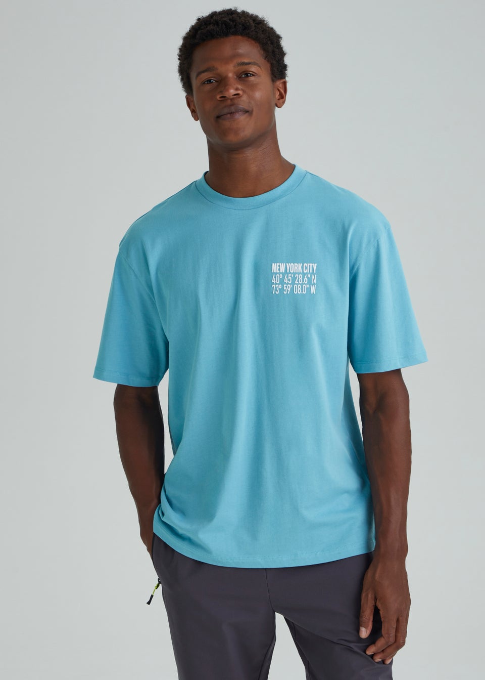 US Athletic Teal NYC Embroidered T-Shirt