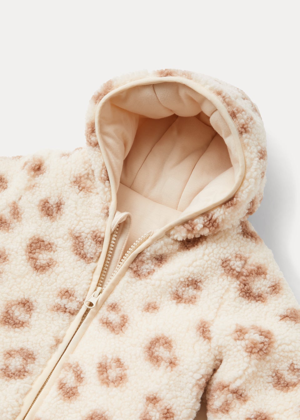 Baby Cream Leopard Print Snowsuit (Newborn-18mths)