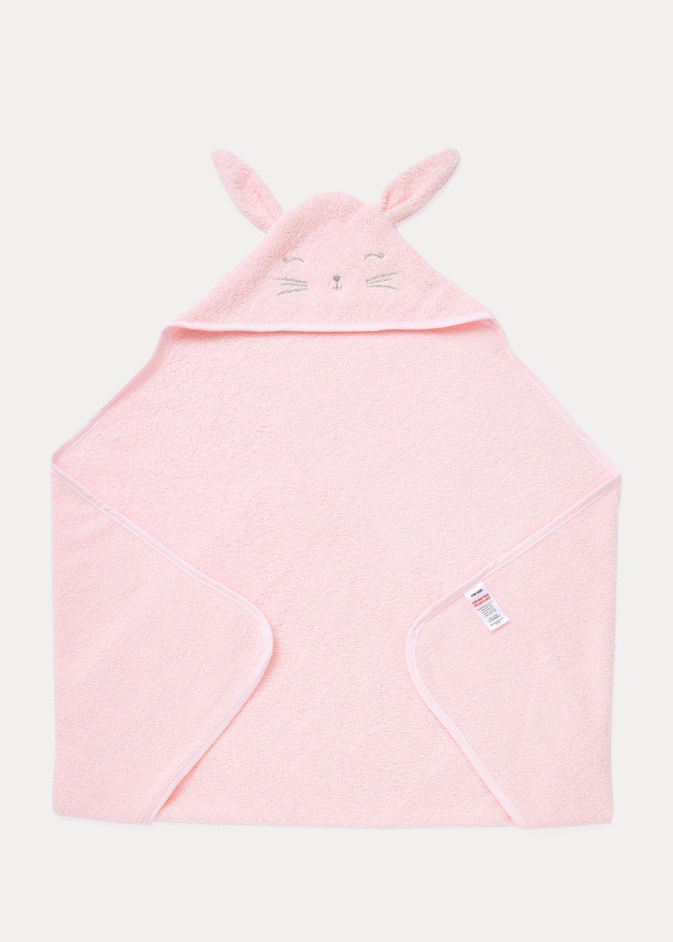 Pink Bunny Hooded Baby Towel