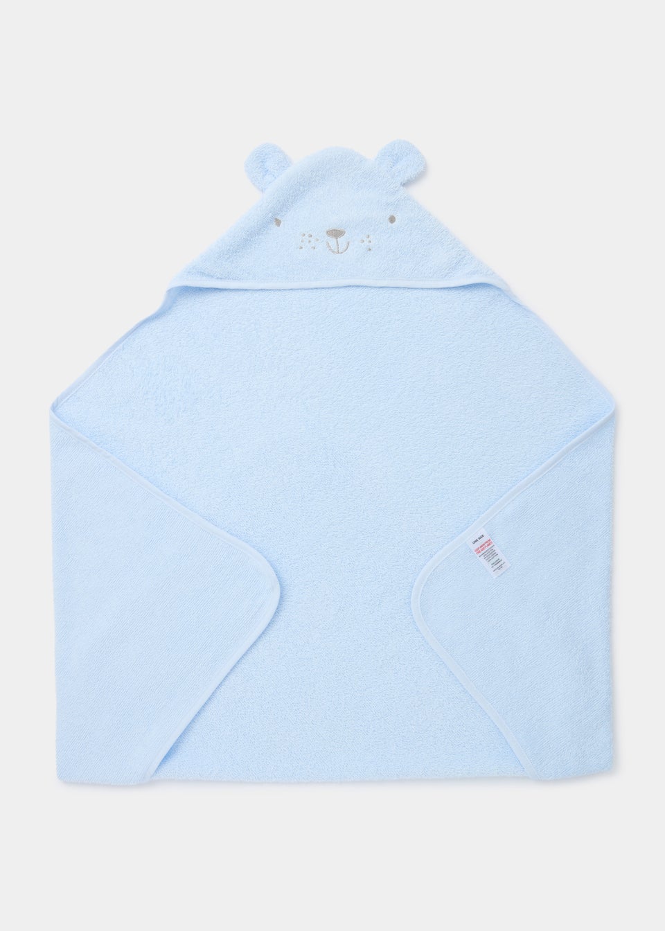 Blue Bear Hooded Baby Towel