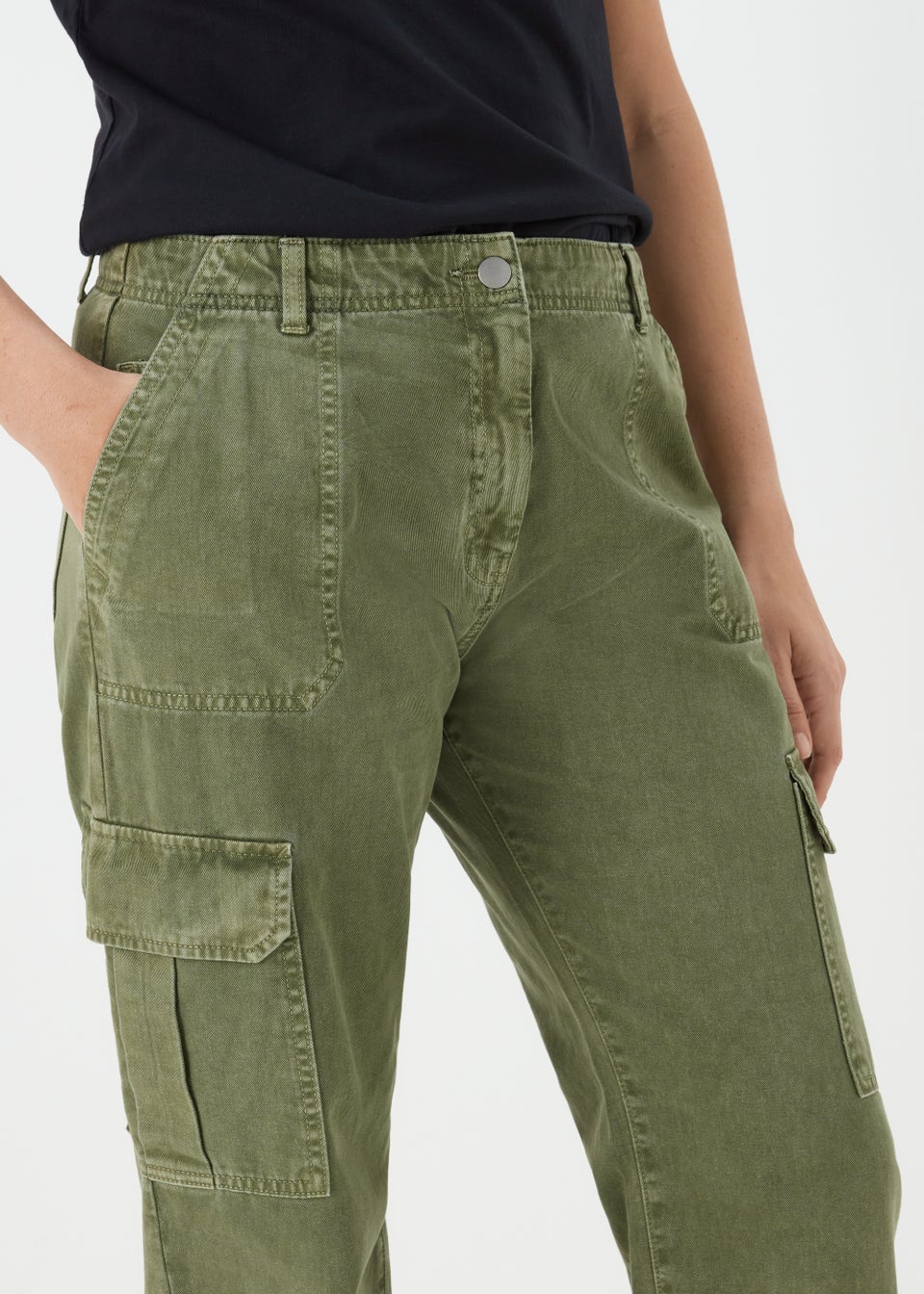 Khaki Cargo Trousers - Matalan