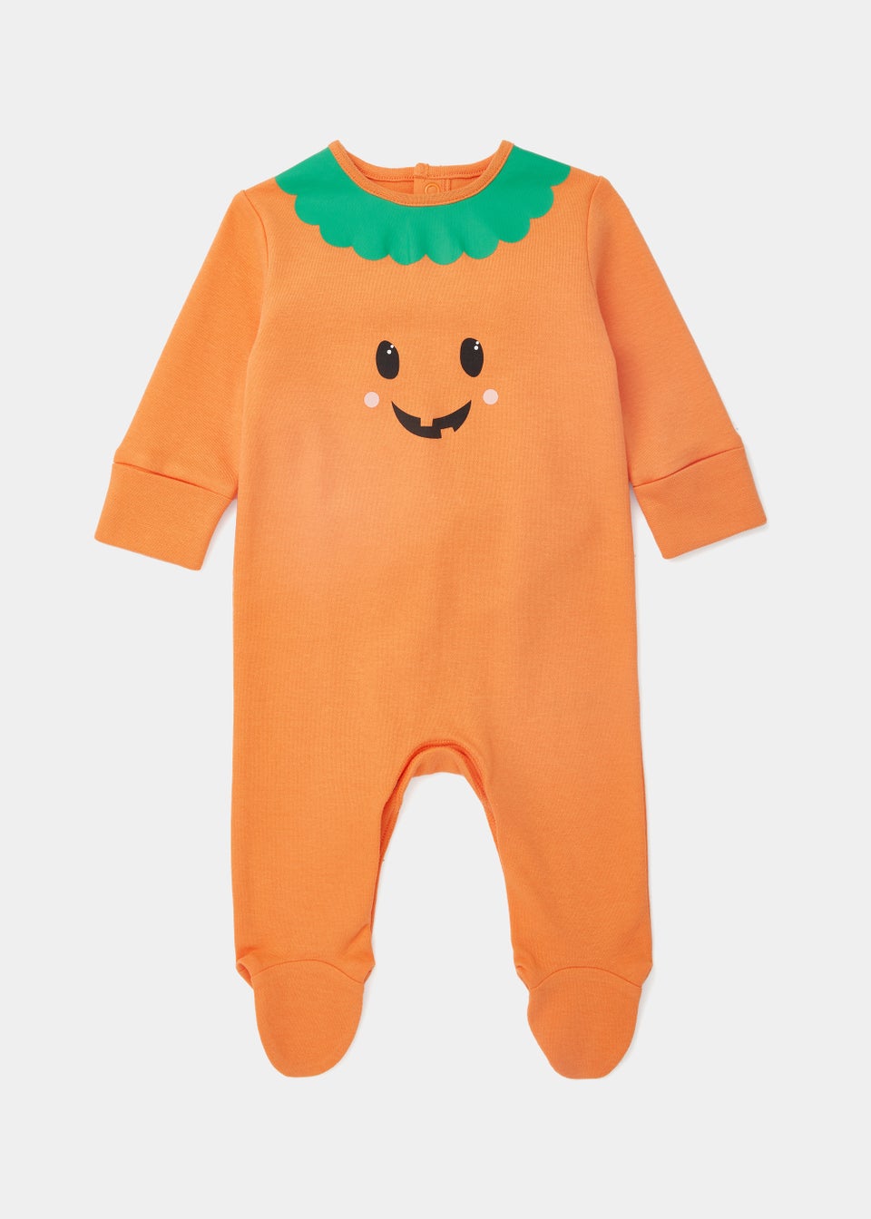 Baby Orange Pumpkin Print Sleepsuit (Newborn-18mths)