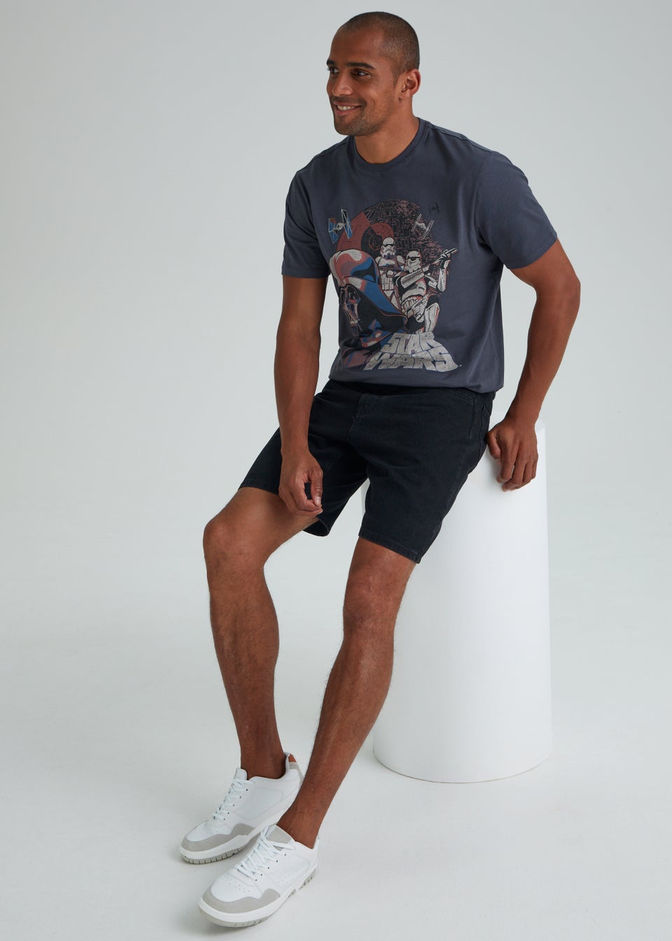 Navy Star Wars Graphite T-Shirt