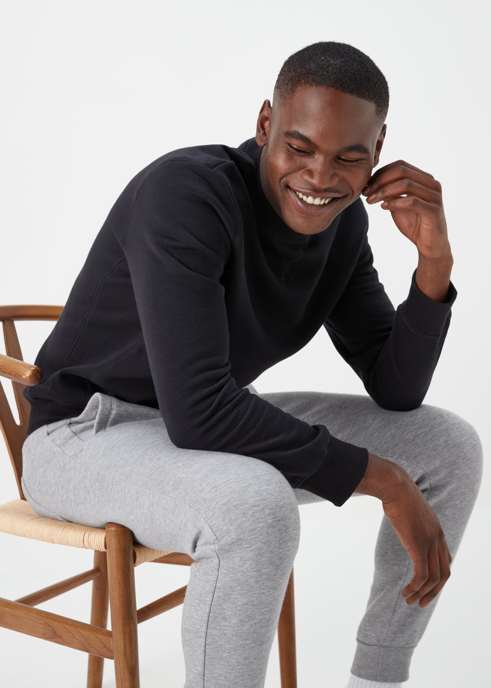 Grey marl joggers top
