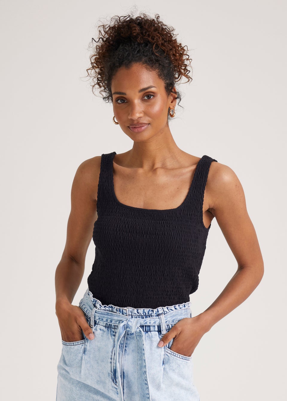 Matalan black vest top hotsell