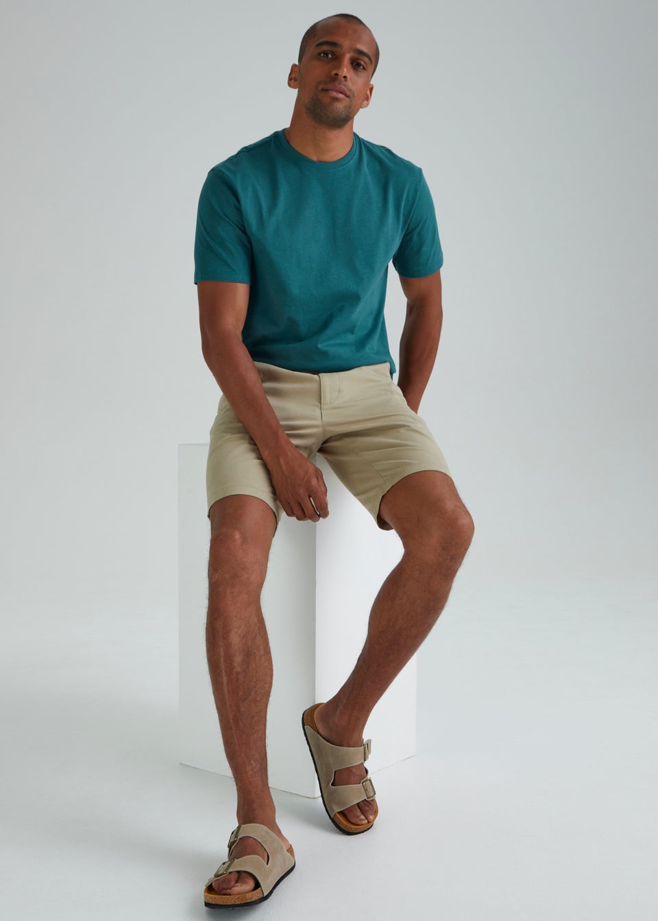Teal Essential Crew Neck T-Shirt
