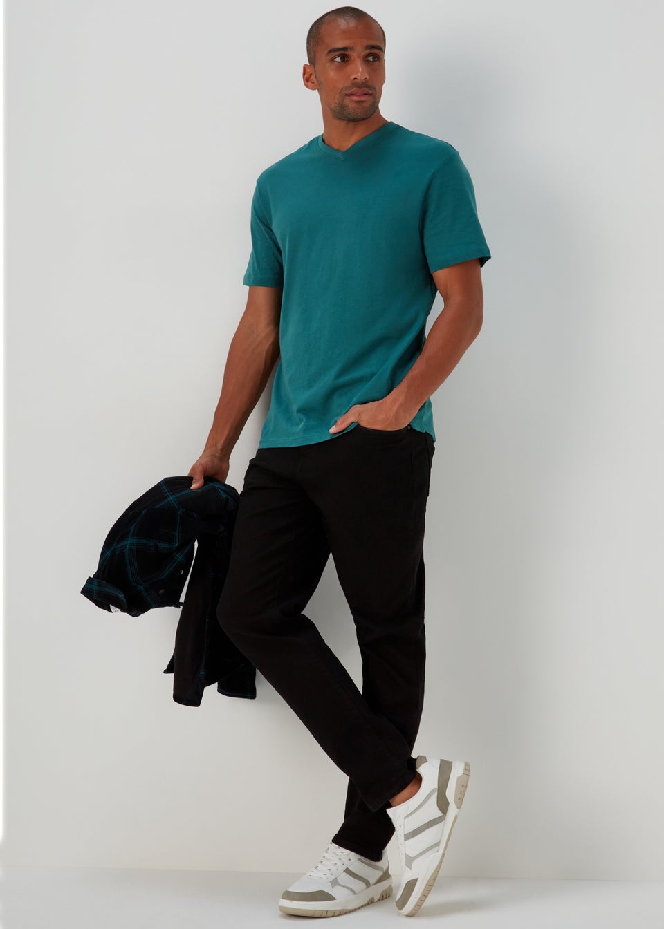 Teal Essential V-Neck T-Shirt