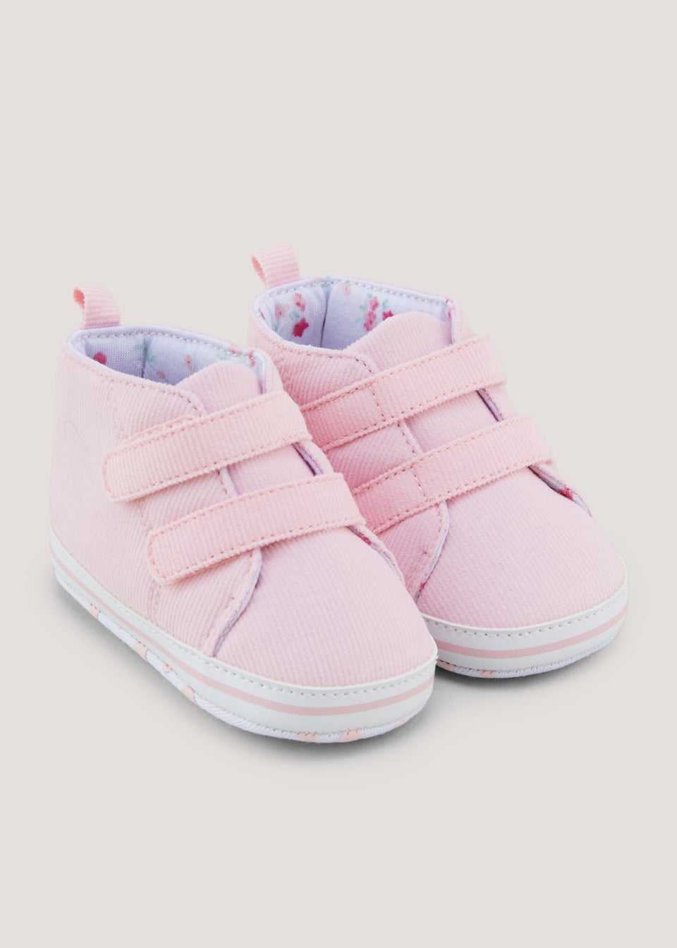 Pink Soft Sole Baby Trainers (Newborn-18mths)