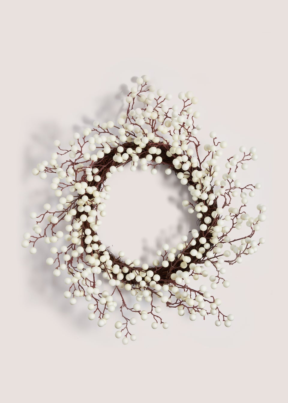 White Berry Wreath (56cm)