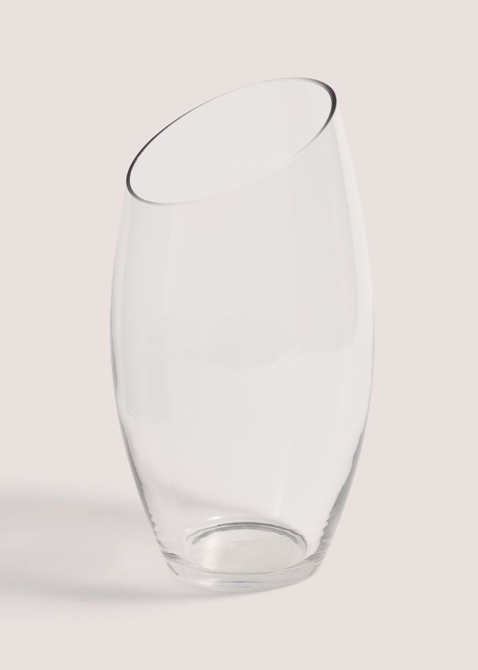 Slant Glass Vase (20cm x 15cm)