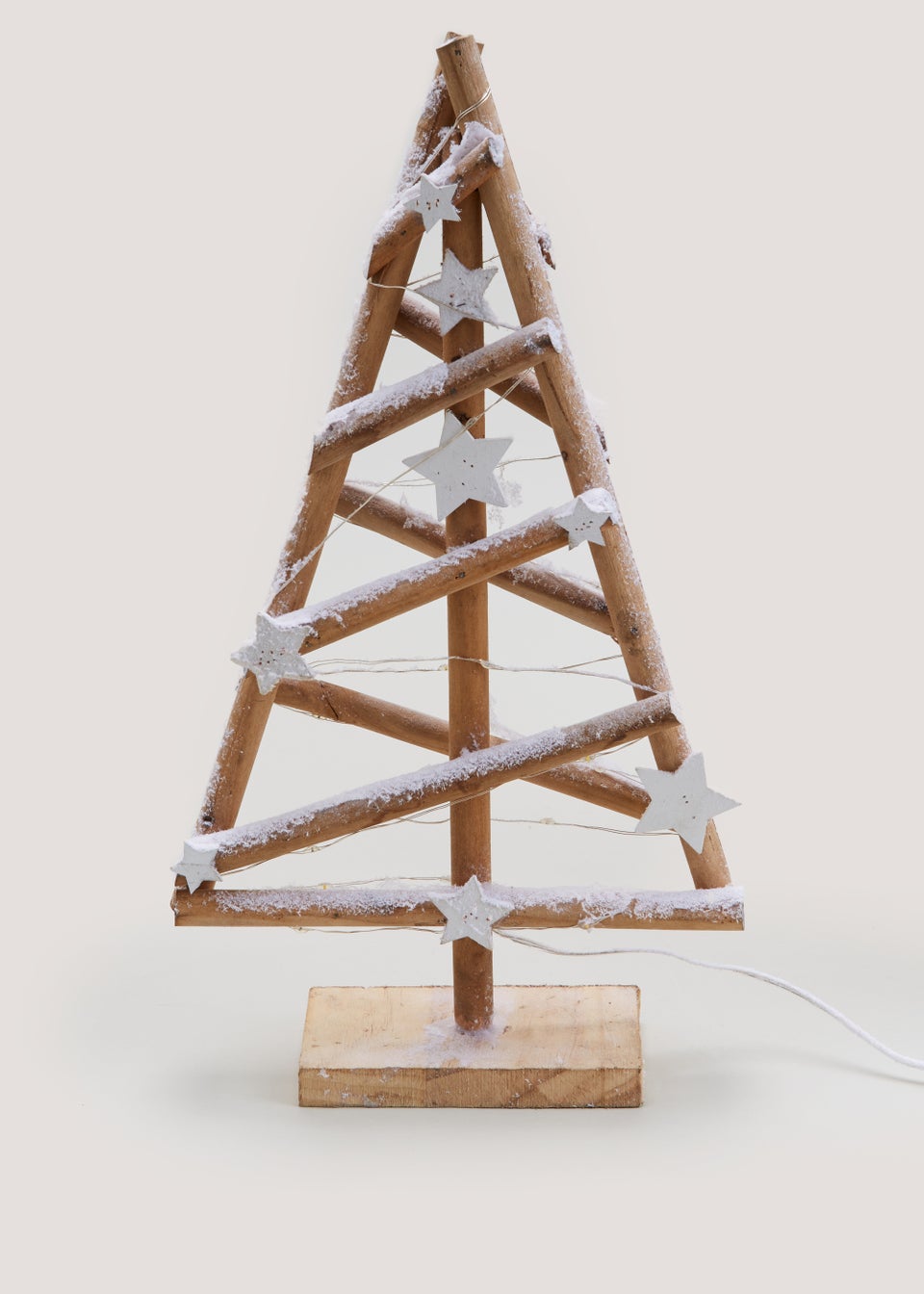 Small Kindred Wood LED Christmas Tree (37cm x 20.5cm x 7cm)